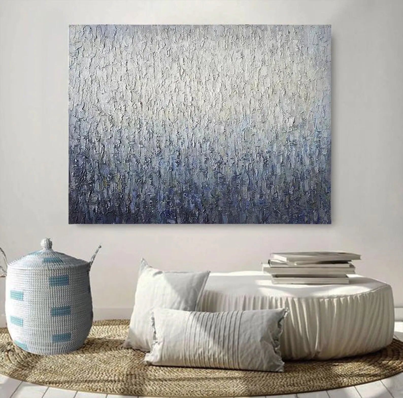 Thick Texture Huge Knife Painted Dafeng Oil Painting 100% Handmade Abstract Oil Painting on Canvas Wall Art Home Decoration